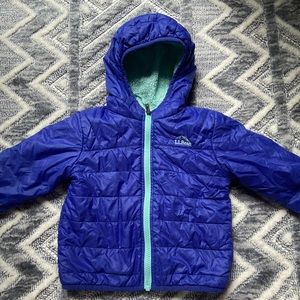 LL bean toddler reversible jacket